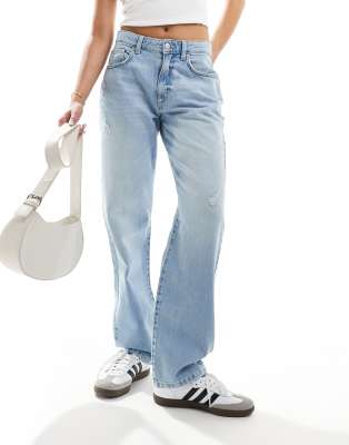 Shop Cotton:On Cotton On original straight jean in air blue worn Online – Trendy & Affordable Fashion