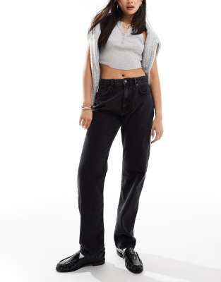 Cotton On original straight leg jeans in graphite black denim