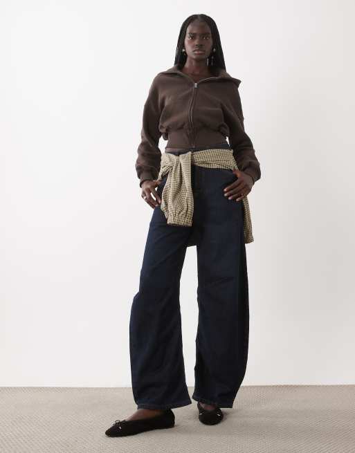 Cotton On oversize rozpinana bluza z kapturem w kolorze kakaowym, 2 z 4