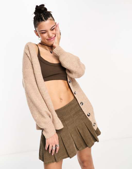 Camel shop oversized cardigan