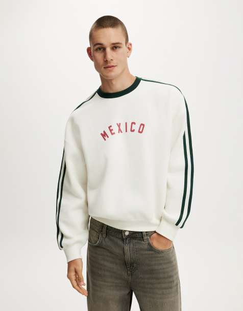 Cotton On Oversized graphic crew sweater in beige - view 1