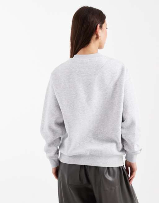 Cotton On oversized sweatshirt in soft grey marle, 2 of 4