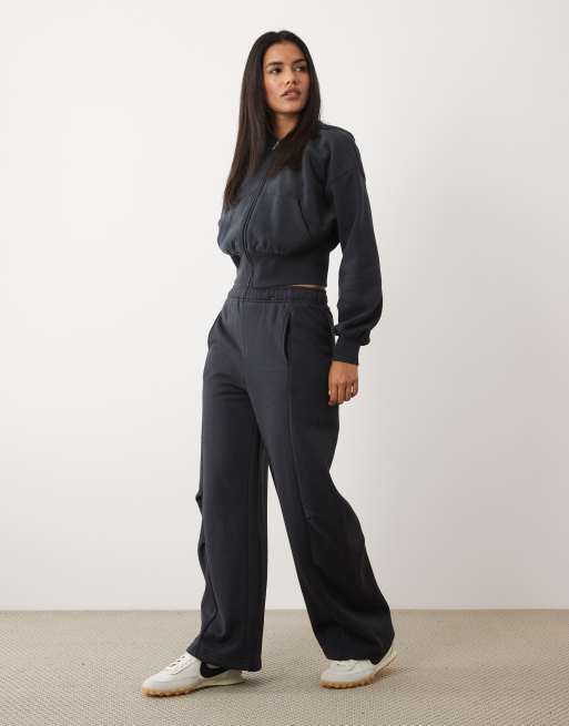 Cotton On oversized zip through hoodie in black, 3 of 4