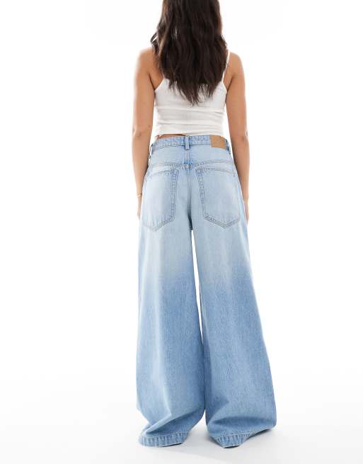 Cotton On palazzo wide jean in cassette blue, 2 of 5