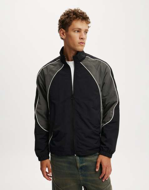 Cotton On Panelled spray jacket in black - view 1