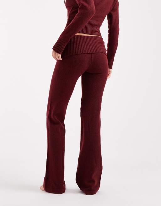 Cotton On - Pantalon confort duveteux à taille roulée - Pomme brûlée, 2 de 4