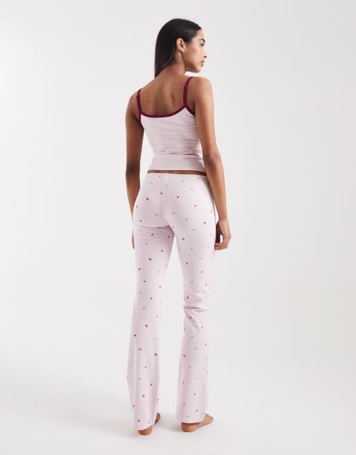 Cotton On - Pantalon confort évasé ultra doux - Rose imprimé, 4 de 5