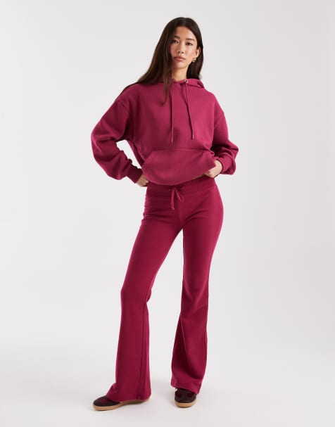 Cotton On - Pantalon de jogging bootcut d'ensemble à taille basse - Lotus foncé délavé - view 1