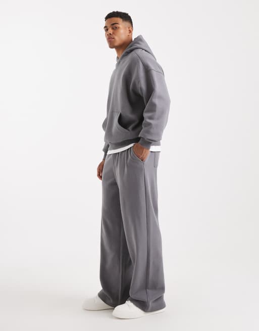 Cotton On - Pantalon de survêtement d'ensemble ultra baggy - Gris ardoise, 3 de 5
