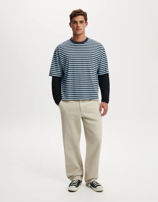 Cotton On - pantalón worker holgado en beige, 2 de 4