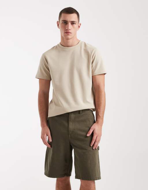 Cotton On - Pantaloncini da lavoro ampi in stile militare, 2 di 5