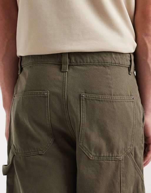 Cotton On - Pantaloncini da lavoro ampi in stile militare, 4 di 5