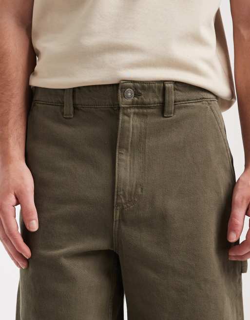 Cotton On - Pantaloncini da lavoro ampi in stile militare, 5 di 5