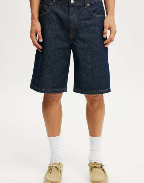 Cotton On - Pantaloncini di jeans ampi blu shutter - view 1