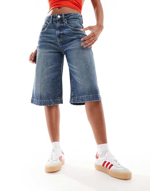 Cotton On - Pantaloncini larghi blu crepuscolare anni '90