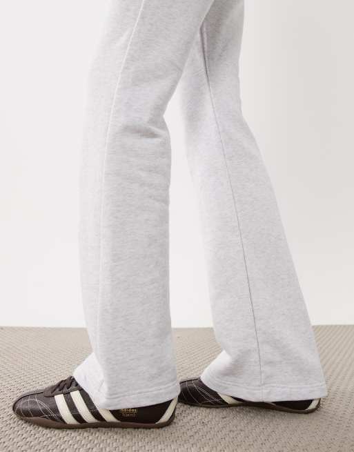 Cotton On - Pantalones de chándal gris jaspeado de corte bootcut y talle bajo, 5 de 5
