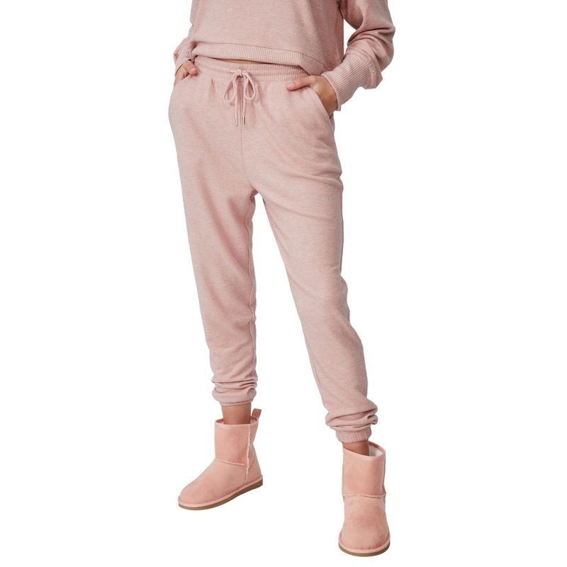 Cotton On - Pantaloni da pigiama super morbidi rosa polvere in coordinato