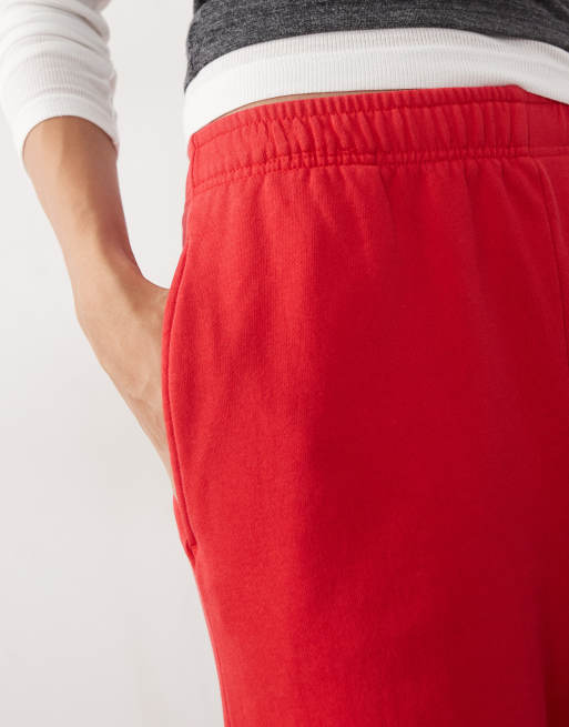Cotton On pantaloni della tuta ampi rosso petalo, 3 di 5