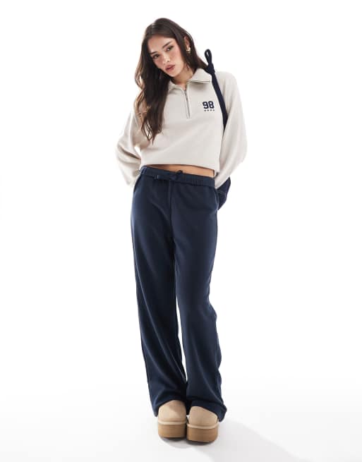 Cotton On - Pantaloni sportivi classici a fondo ampio blu navy, 4 di 4