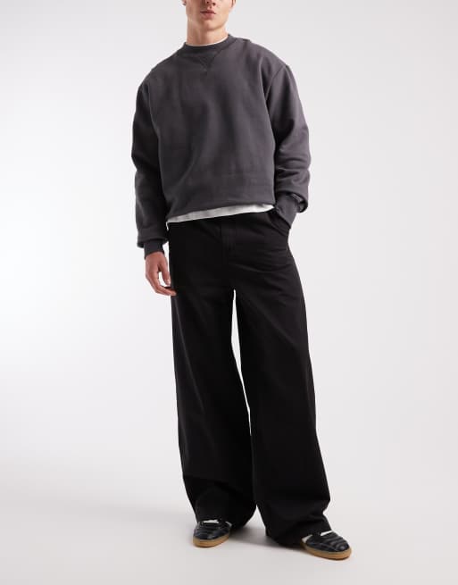 Cotton On - Pantaloni super ampi neri, 2 di 5