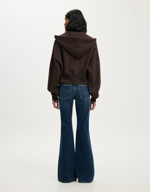 Cotton On Petite mid rise bootcut jean in light/pastel blue, 2 of 3