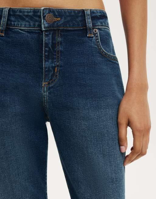 Cotton On Petite mid rise bootcut jean in light/pastel blue, 3 of 3
