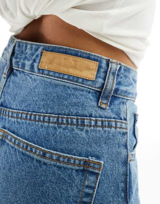 Cotton On Petite wide leg jeans in mid wash blue , 5 of 5