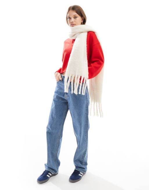 Cotton On - Phoebe - Écharpe brossée à franges - Écru, 2 de 4