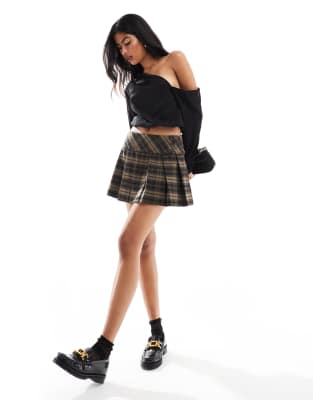 Cotton:on Cotton On Plaid Mini Skirt In Multi