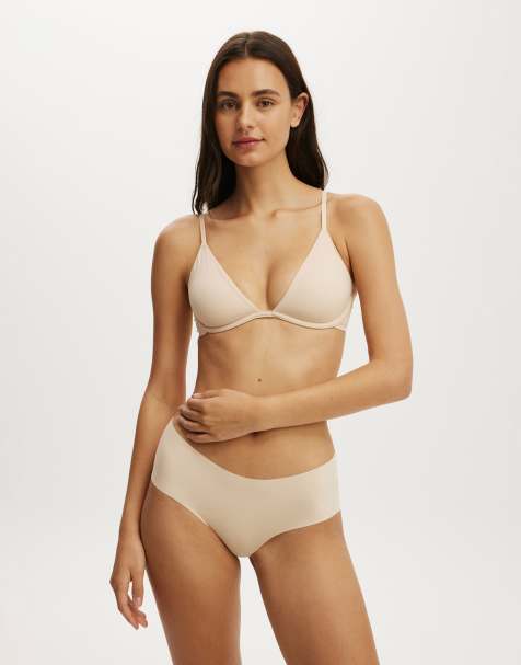 Cotton On Plunge underwire bra in beige - view 1