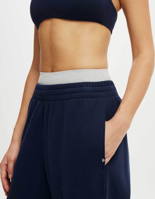 Cotton On Plush boyfriend jogger in mid blue, 2 of 4