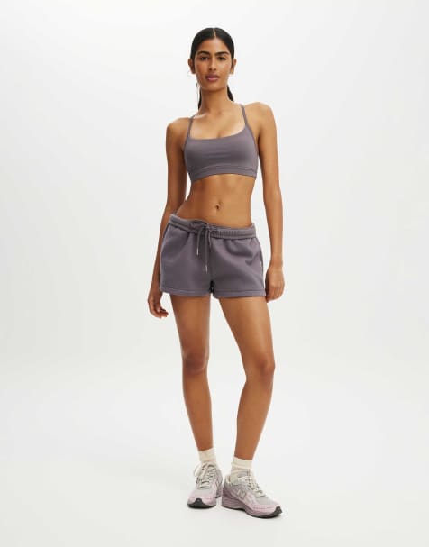 Cotton On Plush classic mini short in purple - view 1