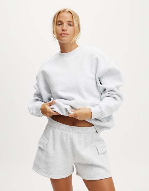 Cotton On Plush crew sweatshirt in grey - view 1