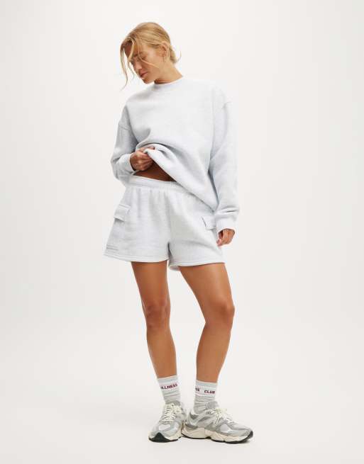 Cotton On Plush crew sweatshirt in grey, 2 of 4