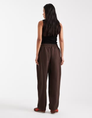 Cotton On Plush Double Waistband Barrel Sweatpants In Black