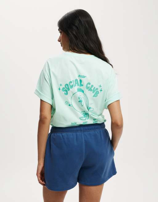 Cotton On Plush essential gym short in dark blue - NAVY