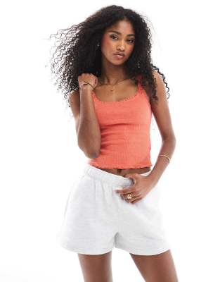 Cotton On plush essential gym short in grey