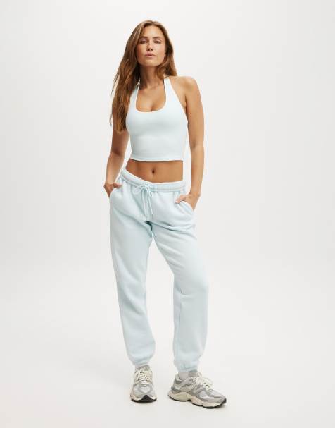 Cotton  On Plush essential gym sweatpant in blue - view 1
