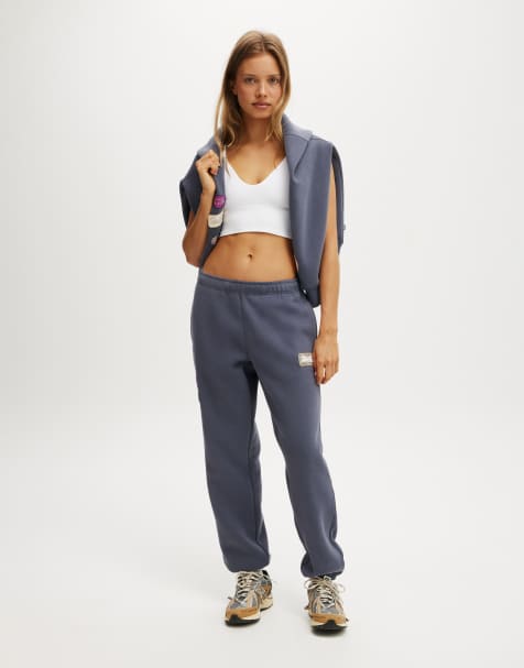 Cotton  On Plush essential gym sweatpant in grey - view 1