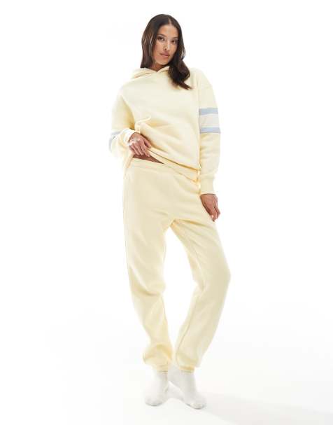 Cotton On plush essential gym sweatpants in sugar cookie - part of a set - view 1