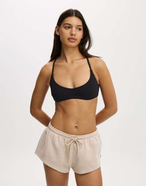 Cotton On Plush micro short in off-white - view 1