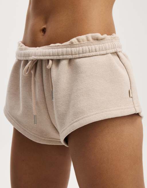 Cotton On Plush micro short in off-white, 3 of 4