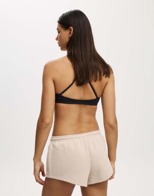 Cotton On Plush micro short in off-white, 4 of 4