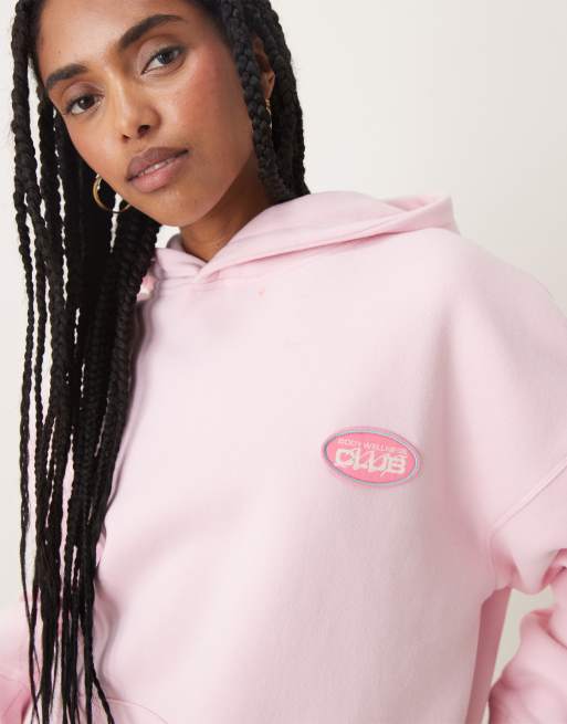Cotton On Plush premium graphic hoodie in pink  - PINK, 4 of 4