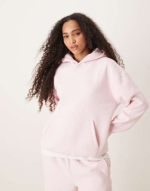 Cotton On Plush premium graphic hoodie in pink