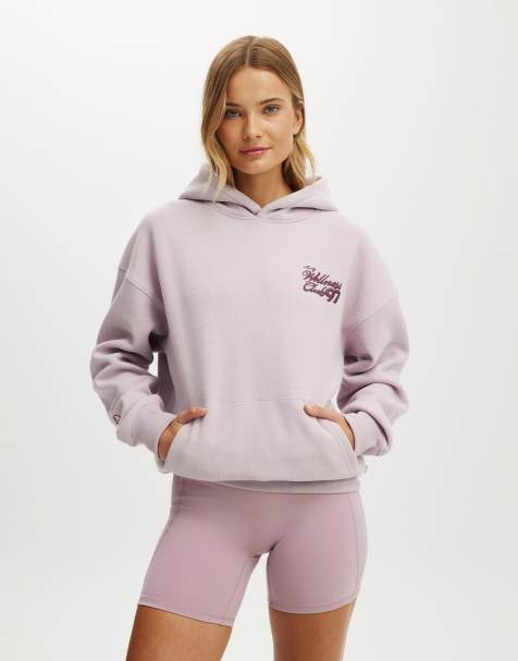 Cotton On Plush premium graphic hoodie in pink - view 1