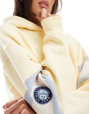 Cotton:on Cotton On Plush Premium Graphic Hoodie In Yellow