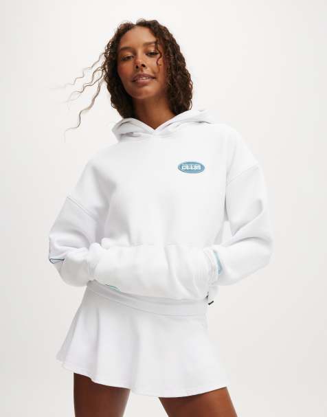 Cotton  On Plush premium graphic hoodie in white - view 1