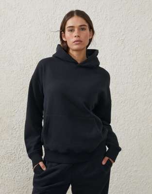 Cotton On Plush premium hoodie in black