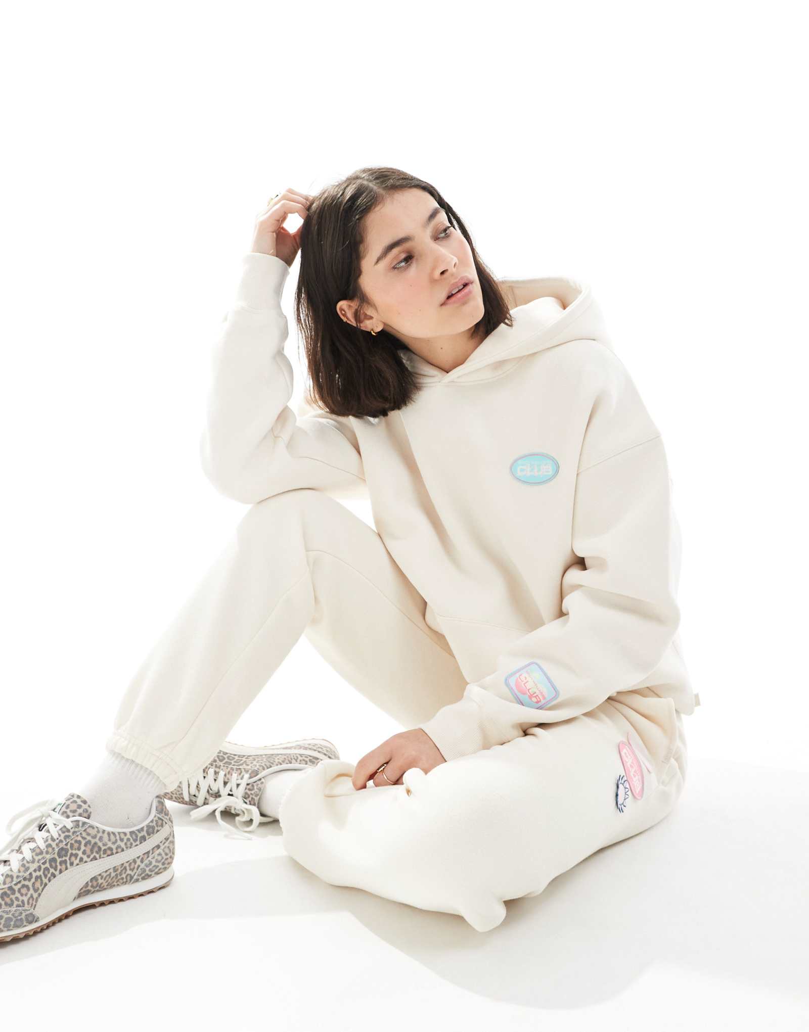 Толстовка премиум-класса из хлопка на плюше в кокосовом молоке - часть комплекта